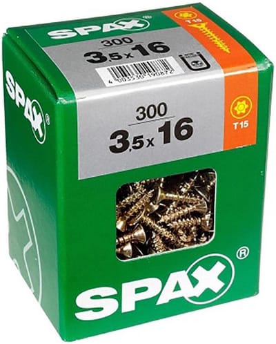 Spax Universele Schroef Yellox Verzonken Kop Pozi - 5x50mm - 75 Stuks