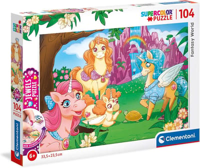 104-Delige Kind Puzzel met Edelstenen - Creatief en Leerzaam Speelgoed vanaf 6 Jaar