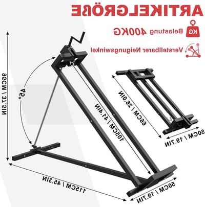 Gazontractorlift - Maaiertrekker Krik - Onderhoud Gazonmaaier - 400 kg Draagkracht - 5-60 cm Hoogte - Zwart