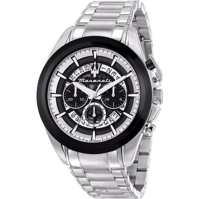Maserati Traguardo Chronograaf Roestvrij Staal Veelkleurig Skeleton Wijzerplaat Kwarts R8873612059 100M Herenhorloge veelkleurig