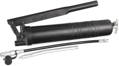 GEKO Handmatige vetspuit - 3-in-1 functionaliteit - 400 cm3 capaciteit - Aluminium - Inclusief twee spuitmonden