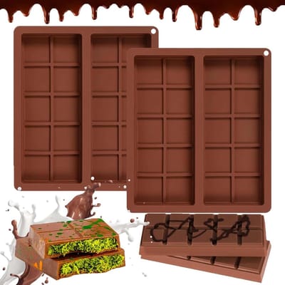 Chocoladevormen Set met 20 Groepen - BPA-vrije Siliconen Vormen voor Herbruikbare Chocolade - Antiaanbak Chocoladevormpjes