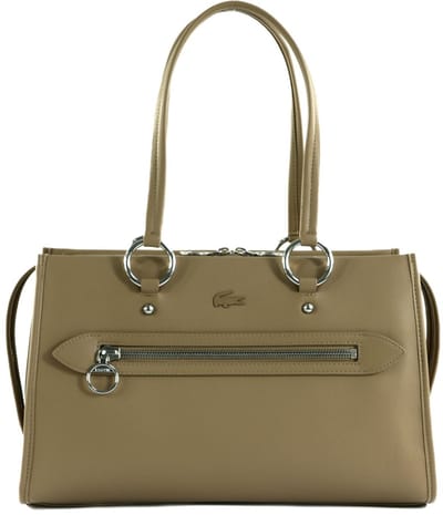 LACOSTE handtas schoudertas Celys Top Handle Bag Viennois Lichtbruin