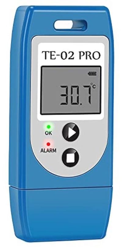 Temperatuur Datalogger met USB, PDF & CSV Rapporten, 32000 Metingen en Alarmfunctie