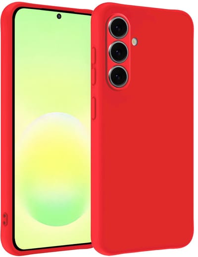 Hoesje - Geschikt voor Samsung Galaxy A57 - Sterk & Shockproof - Hoes Cover - Siliconen Case - Telefoonhoesjes - Rood
