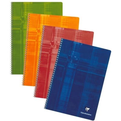 Clairefontaine schrift ft A4, 100 bladzijden, gelijnd, met kantlijn