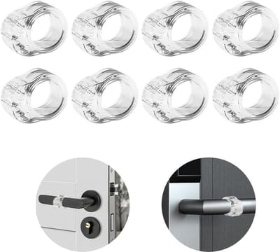 Dailygoods- Deurstoppers voor binnendeuren - PVC - 6 stuks - Raamstoppers - Deurvastzetters - Antislip. - Deurstopper