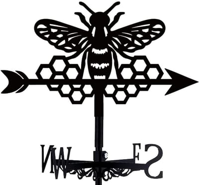 Windwijzer - smeedijzeren windwijzer - decoratief - weerbestendig - geschikt voor tuinen en daken-FXB15