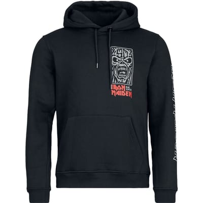 Iron Maiden Trui met capuchon - Smoking Eddie - S tot XL - voor Mannen - zwart