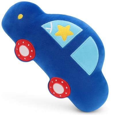 BOTC Gordelhoezen - Luxe Gordelhoes Auto - Gordelkussen voor Kinderen - 48x22cm - Comfortabele Gordelbeschermer - Donkerblauw