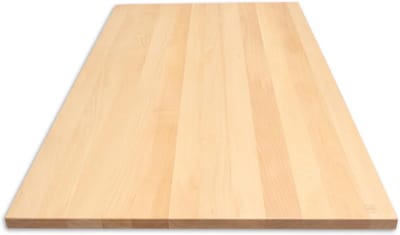 Massief Houten Bureaublad - Bureauplaat Hout - Thuiswerkplek Inrichten - Rechte Rand - 140 x 60 cm - Beige