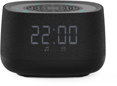 Witte ruismachine, draadloze slaapondersteunende Bluetooth-desktopluidspreker, geschikt voor lichte slapers, reizigers, studenten, mediteerders, yogabeoefenaars en voor gebruik in huizen, appartementen, slaapkamers, enz. - Zwart