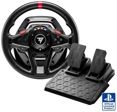 Thrustmaster T128-P - Racestuur en Pedalen - Force Feedback & Magnetische Flippers - Voor PS5/PS4/PC - Geschikt voor Forza Horizon 6 (PC)