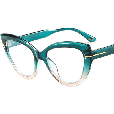 Nieuwe Mode Kattenoog Zonnebril Dames Verloop Lens Montuur Luipaard Merk Designer Luxe Vintage Zonnebril UV4 other