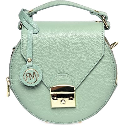 Roberta M Groen Rundleer Tas