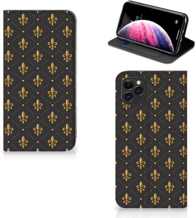 Apple iPhone 11 Pro Max Hoesje met Magneet Franse Lelie