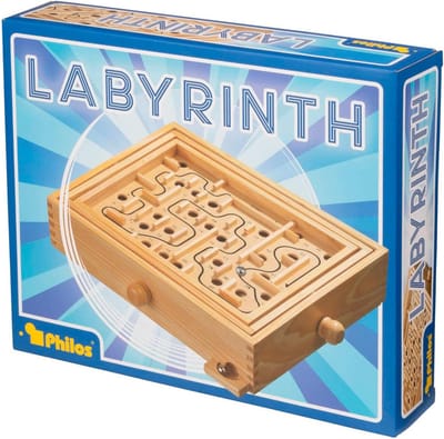 Houten Doolhof - Breinbreker Puzzel - Mentale Uitdaging - Groot Formaat - 29.5 x 24.5 cm
