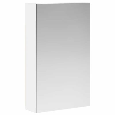 vidaXL - Badkamerspiegelkast - Wit - 30 - x - 10,5 - x - 50 - cm - Bewerkt - hout