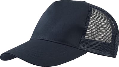 Atlantis Rapper Cotton 5 Panel Trucker Cap (Marine/Navy)