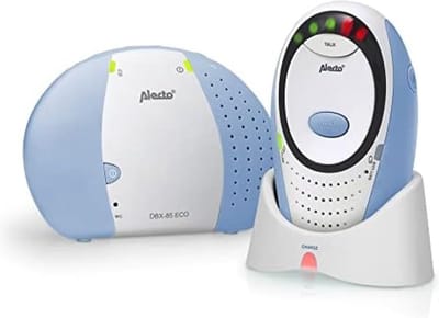 Digitale babyfoon Eco DECT - 100% storingsvrij - Groot bereik tot 300 meter - Terugspreekfunctie - LED nachtlampje - Blauw