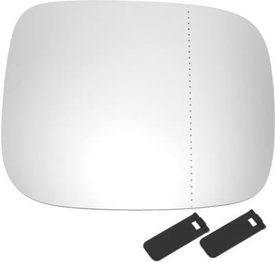 Dailygoods- Buitenspiegelglas Vervanging - Verwarmd Glas - Rechterzijde - Voor Volvo XC70/XC90 2007-2014 - Diagonaal Formaat 19cm - Echt Glas, Plastic - Spiegelschijf