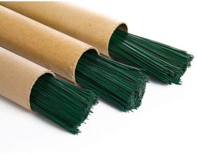 Bloemendraad Stukken - Knutsel Draad - Bloemen Schikken - Flexibel en Buigzaam - 100 Stuks 1mm - Groen