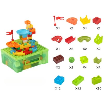 Blocs de construction pour la maternelle, grosses particules, toboggan, blocs de construction, jouets éducatifs pour enfants, assemblage, maternelle