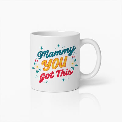 Mam You Got This Mok 330ml – Motiverende Koffiebeker voor Moeders – Perfect Cadeau voor Moederdag, Nieuwe Moeders en Dagelijkse Inspiratie