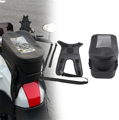 Motorfiets Tanktas - Bagage Racerugzak - Motor Rijden - Waterdicht TPU Materiaal - 10L Capaciteit - Zwart