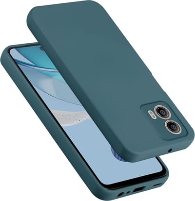 Cadorabo Hoesje geschikt voor Motorola Moto G53 5G in LIQUID GROEN - Beschermhoes gemaakt van flexibel TPU silicone Case Cover