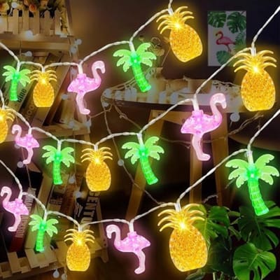 Tropisch Lichtsnoer - Decoratieve Verlichting - Zomerse Sfeer Creëren - 20 LED Lampjes - 3 meter - Meerkleurig