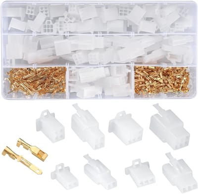 Complete Set van 380 Stuks Kabelverbindingen, 2.8 mm, 2/3/4/6 Pin, Geschikt voor Motor, Auto en Scooter