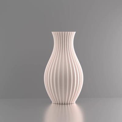 3d-gezellig Prinses - Vaas - Beige - Maat 25 cm - 100% gerecycled PLA (bioplastic)