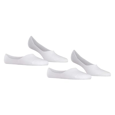 Burlington Everyday 2-Pack onzichtbar eenkleurig katoen multipack footies dames wit - maat 35-36