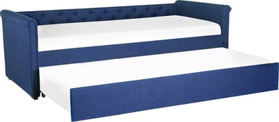 LIBOURNE - Onderschuifbed - Marineblauw - 80 x 200 cm - Polyester