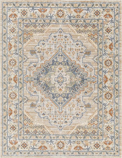 SURYA - MARION Wasbaar Oosters Vintage Tapijt Bruin