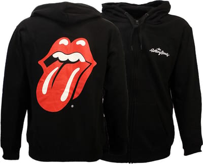 The Rolling Stones Tongue and Lips Logo Zipper Hoodie Sweater Vest - Officiële Merchandise - XXL