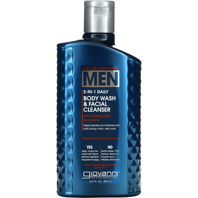 Giovanni Cosmetics - Men's 2-in-1 Daily Body Wash & Facial Cleanser