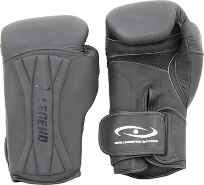 Power Special Bokshandschoenen Heren/Dames Mat Zwart Leer 8 oz