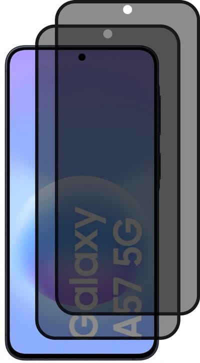 Samsung Galaxy A57 Privacy Screenprotectors gehard glas tempered glass - 2 stuks