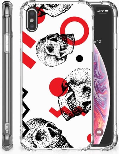 Extreme Case Apple iPhone Xs Max Skull Red