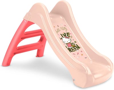 Kleine Tuin Glijbaan - Kinderspeelgoed Glijden - Buiten Spelen - Kleurbestendig Materiaal - 92 cm Hoogte - Roze