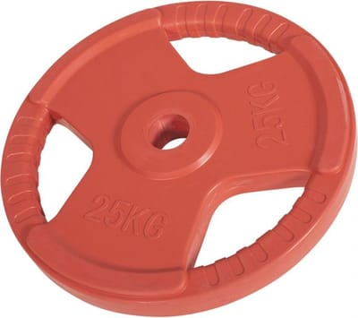 Gorilla Sports Halterschijf - 25 kg - Gripper Gietijzer rubber coating - 50 mm