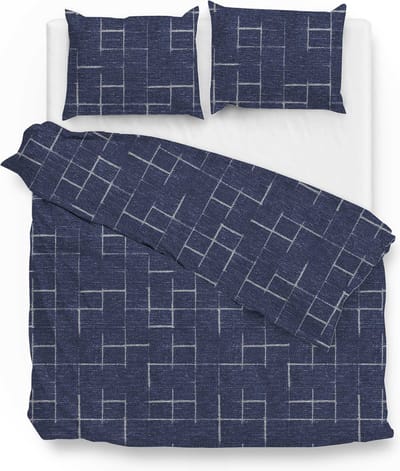 Zo! Home Zale Dekbedovertrek - Lits-jumeaux - 240x200/220 cm - Denim