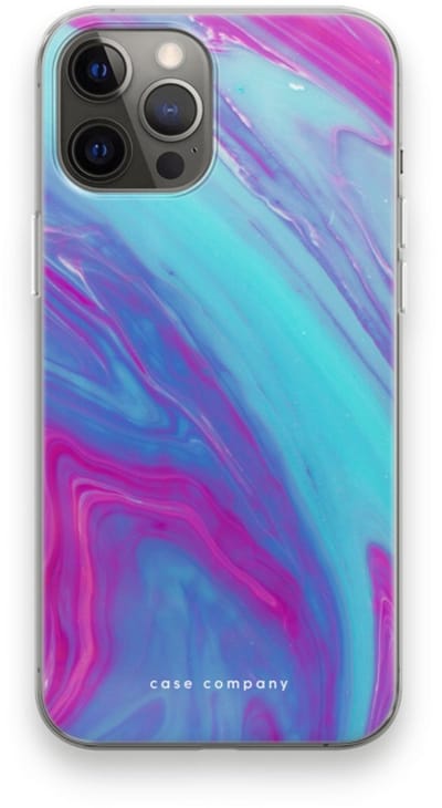 Case Company® - Hoesje geschikt voor iPhone 12 Pro Max hoesje - Zweverige regenboog - Soft Cover Telefoonhoesje - Bescherming aan alle Kanten en Schermrand