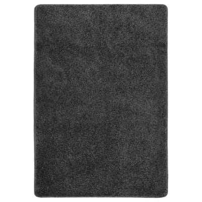 vidaXL - Vloerkleed - shaggy - anti-slip - 120x170 - cm - donkergrijs