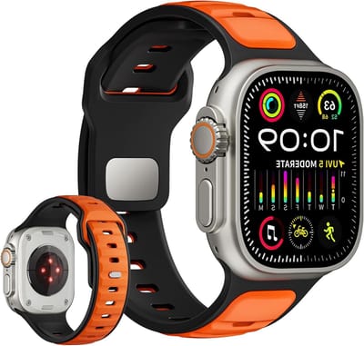 Sportieve en Ademend Silicone Vervangband voor Apple Watch 42mm 44mm 45mm 49mm - Comfortabele Horlogeband voor Series 10, 9, 8, 7, 6, 5, 4, 3, 2, 1 en Ultra SE