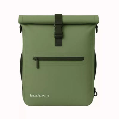 BADAWIN - Fietsrugzak Ali 4-in-1 Groen - Rugzak - Schoudertas - Messenger tas - 100% Waterdicht - Schokbestendig