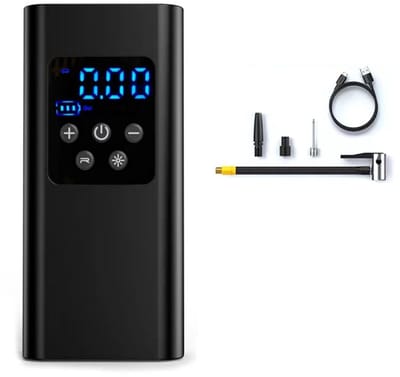 Fietspomp - fietspomp elektrisch - fietspompen - 150PSI elektrische luchtpomp - 6000mAh - Batterijcompressor - Mini draagbare fietsluchtpomp - voor banden, auto's, fietsen, motorfietsen