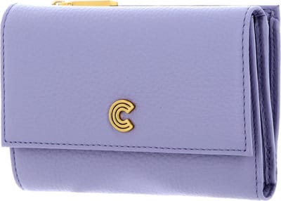 COCCINELLE Leren Portemonnee Myrine Wallet Grained Leather Lavender Paars